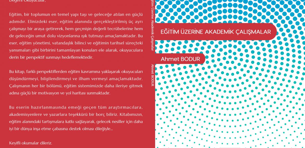 Ahmet Bodur – Eğitim Üzerine Akademik Çalışmalar